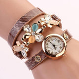 Women's Flower Design Watch With Fashion Design Band In 10 Colors! - TrendSettingFashions 