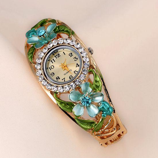 Women's Beautiful Flower Design Fashion Watch In 5 Colors - TrendSettingFashions 