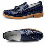 Crocodile Pattern Genuine Leather Moccasins In 2 Colors! - TrendSettingFashions 