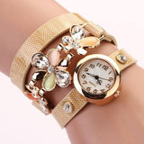Women's Flower Design Watch With Fashion Design Band In 10 Colors! - TrendSettingFashions 
