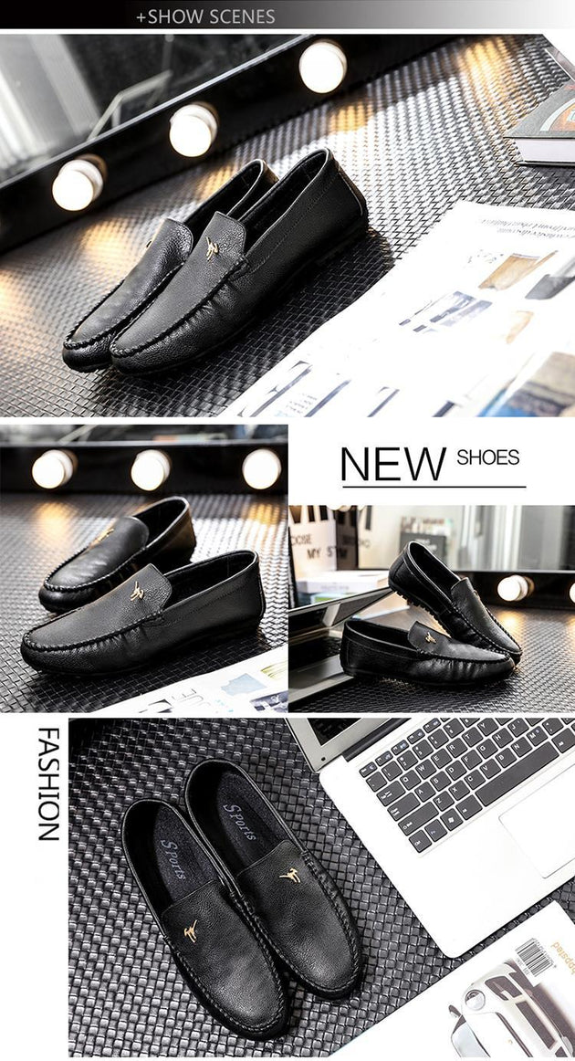 Genuine Leather Tassel Dress Shoes - TrendSettingFashions 