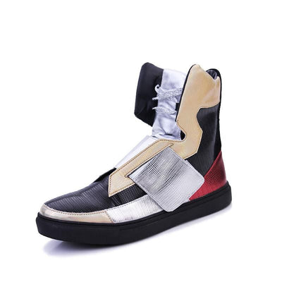 Fashion High Top Patchwork Hip Hop Shoes - TrendSettingFashions 