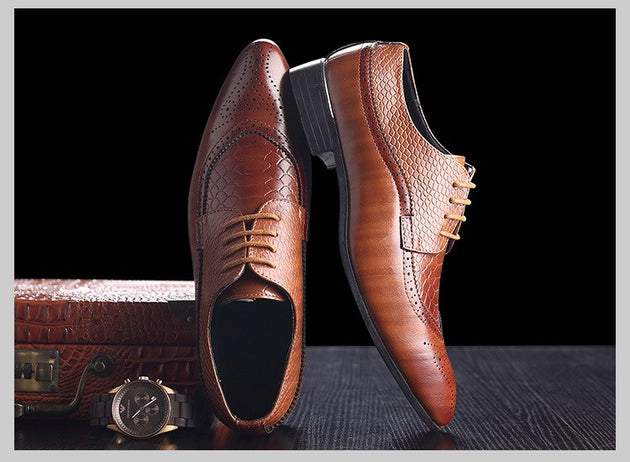 Men's Brogue/Oxford Dress Shoe - TrendSettingFashions 