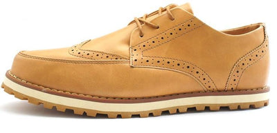 Leather Oxfords Fashion Bullock Dress Shoes - TrendSettingFashions 