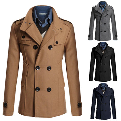 Men's Slim Fit Dress Coat - TrendSettingFashions 