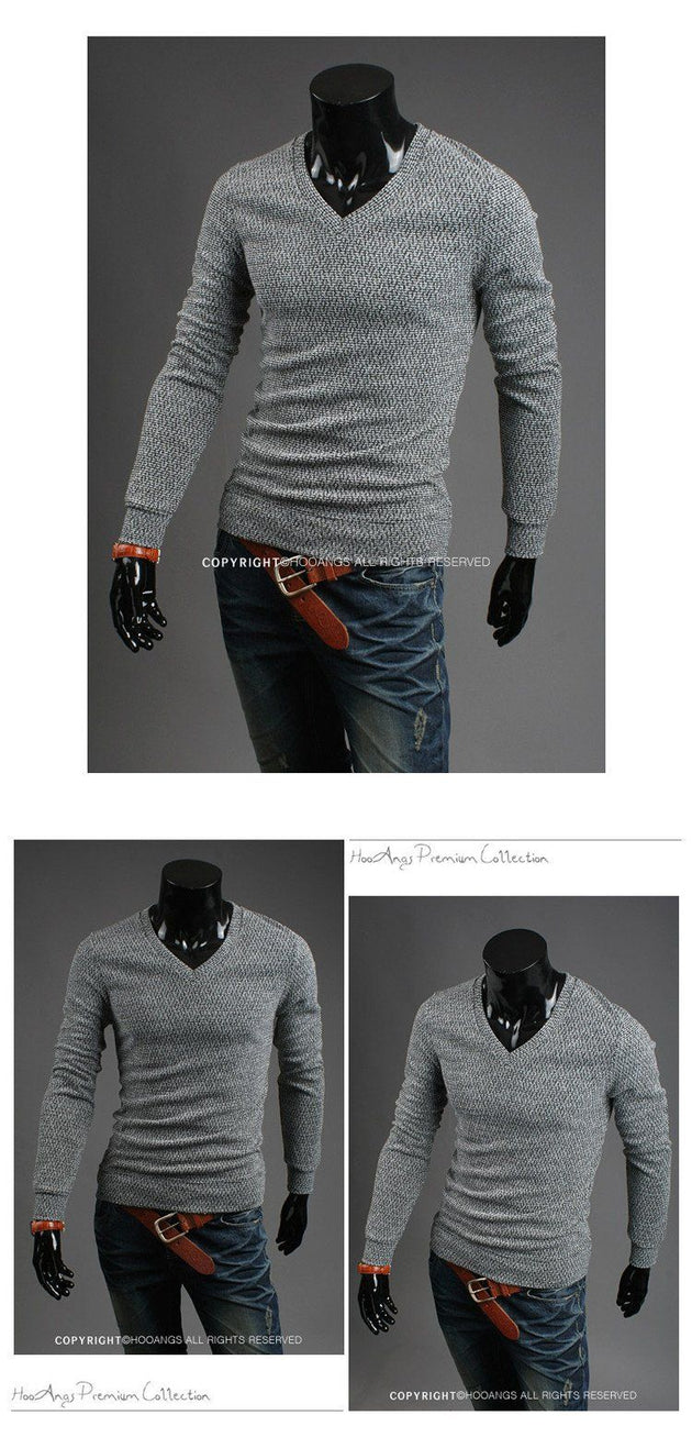 Men's V Neck Sweater - TrendSettingFashions 