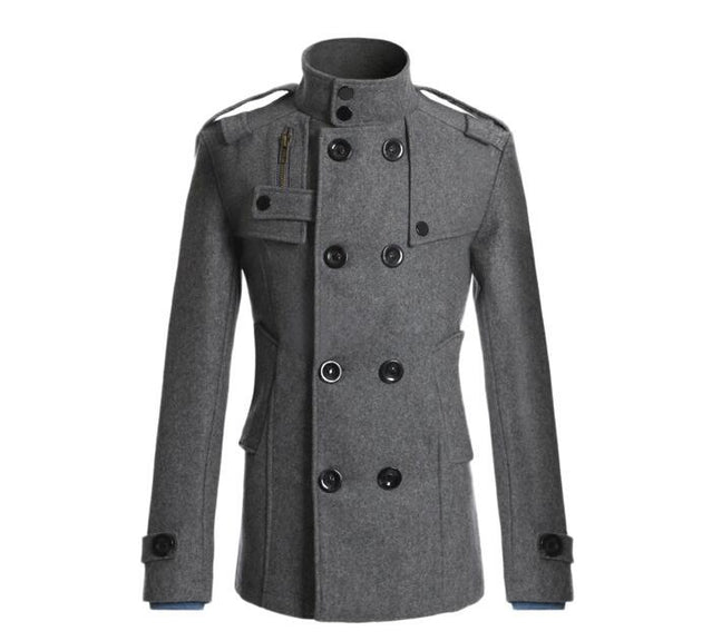 Men's Slim Fit Dress Coat - TrendSettingFashions 