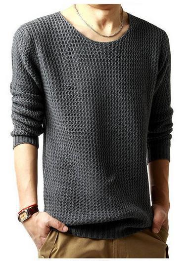 Men's Knit Sweater - TrendSettingFashions 