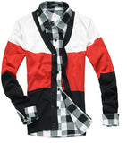 Men's V-Neck Multi Colored Cardigan - TrendSettingFashions 