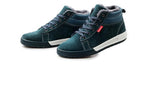 Fur Lining Genuine Leather Suede boots Lace up - TrendSettingFashions 