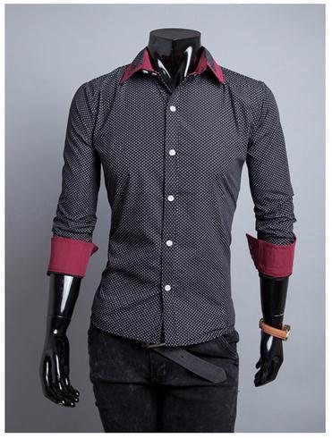 Men's 2 Tone Fashion Dress Shirt - TrendSettingFashions 