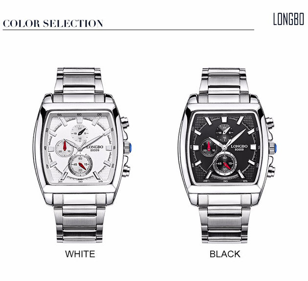 Men's Luxury Stainless Steel Stripe Watch - TrendSettingFashions 