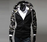 Men's Full Zip Arm/Hood Camo Hoodie - TrendSettingFashions 